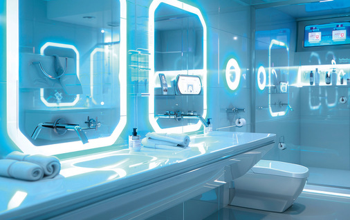 Ja, das ist ein überaus futuristisches Bad. Aber im Sinne von Selbstoptimierung und Gesundheitsfürsorge werden die Erfassung von ­Vitalfunktionen und deren richtige Interpretation an Bedeutung gewinnen.