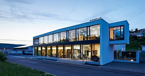 Im Jahr 1996 bezog der SHK-Handwerksbetrieb Hieber AG einen Neubau im Gewerbegebiet ­Weikersheim.