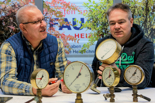 Ingo Brörmann und Jürgen Böllinger (links) haben den Rollentausch vom ­Angestellten zum Chef der Faust Heizungsbau GmbH in Mülheim an der Mosel sehr gut hinbekommen.