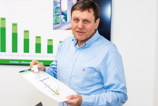 Reiner Hackl betont den Vorteil von RAV-Control: Frischluft gelangt bedarfsgerecht genau dorthin, wo sie gebraucht wird, selbst bei kurzfristigen Nutzungsänderungen.