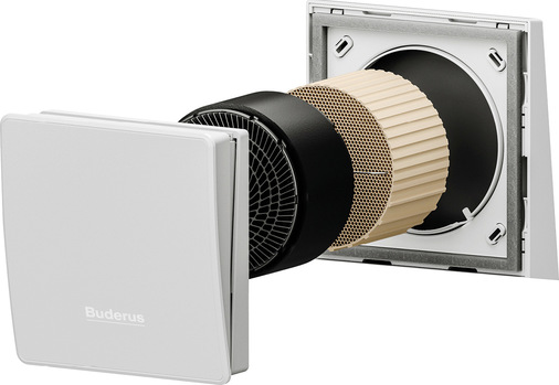 Das dezentrale Wohnungslüftungssystem ­Logavent HRV136 D sorgt durch Wärmerückgewinnung automatisch für frische Luft.