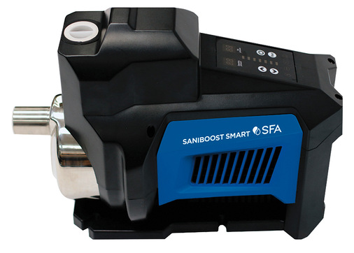 Moderne Hauswasserwerke zeichnen sich auch durch einen geräuscharmen Betrieb aus. Die Saniboost Smart etwa verfügt über eine mehrstufige Pumpe, eine elektronische Drucksteuerung und einen hydraulischen Dämpfer.