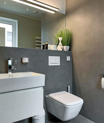 Ein geringer Fugenanteil vermittelt eine homogen wirkende Fläche und verbindet Pflegeleichtigkeit und Stabilität mit Schönheit.