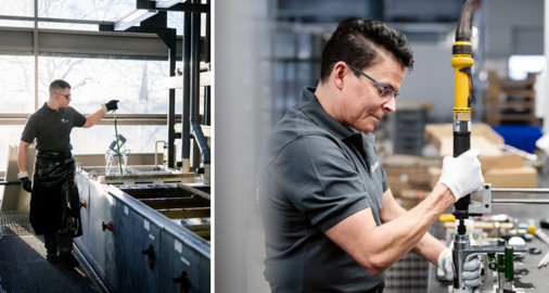 Laut Hersteller lassen sich durch Dornbracht ReCrafted pro aufgearbeiteter Armatur rund 40 % der CO2 -Emissionen gegenüber einem Neuprodukt einsparen.