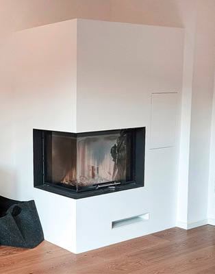 Wasserführender Kaminofen Spartherm Varia 2Lh H2O 10,4 kW.