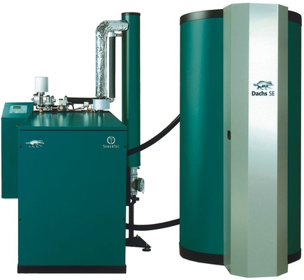 Vorbild der Branche ist das Dachs-Mikro-BHKW von Senertec. Seit kurzem gibt es auch eine mit Rapsöl betriebene RS-Version (www.senertec.de)