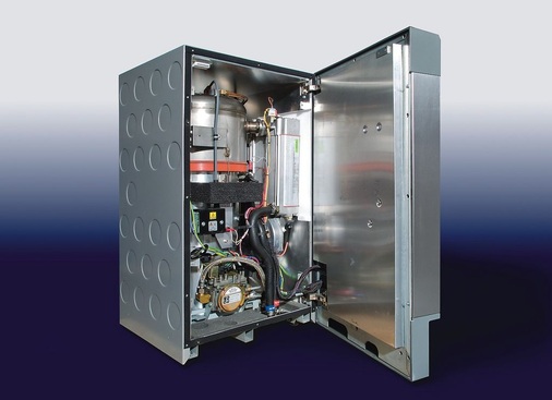 Die Gasag startete kürzlich in Berlin einen Feldversuch mit dem Mikrokraftwerken der neusee­ländischen Firma Whispergen, das nach dem Stirling-Prinzip arbeitet (www.gasag.de; www.whispergen.com)