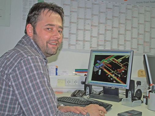 Setzte von Anfang an auf professionelle CAD-Software: Planungsingenieur Rolf Witschard