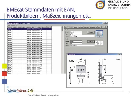 Dank BMEcat sind ­eine Fülle von ­Stammdaten in der Logistik-Software für den SHK-Waren­handel hinterlegbar