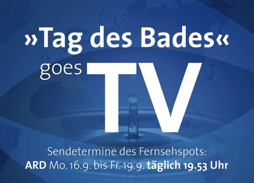 Am 20. September 2008 findet der „Tag des Bades“ statt. Von der erstmaligen TV-Präsenz erwartet die VDS starke Mobilisierungseffekte