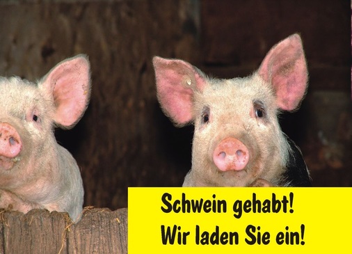 Beispiel für eine aufmerksamkeitsstarke Einladungskarte zu Kundenveranstaltungen