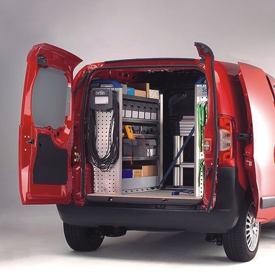 Fiat setzt beim Fiorino in Service-Line-Ausführung auf Sortimo-Interieur