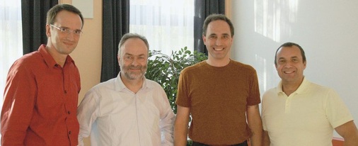 Das Referenten-Team der Uponor Academy (v. l.): Thomas Zackell, Dr. Michael Günther, Sven Petersen und Ronald Götz