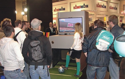 Fußball-EM bei Wilo: Auf dem Messestand und unter www.wilo-game.com konnte man sich für das EM-Tippspiel registrieren lassen