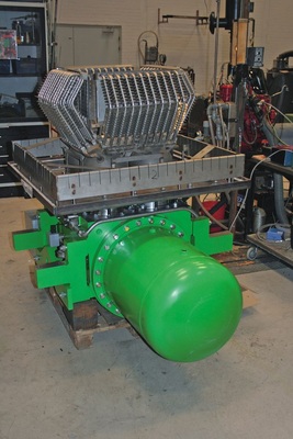 35 kW elektrisch liefert dieses nachrüstbare Stirlingmotor-­Aggregat von Stirling-Denmark. Es ist auf die ­Verbrennung aller Arten von Biomasse bis hin zu ­Kokosnüssen ­ausgelegt