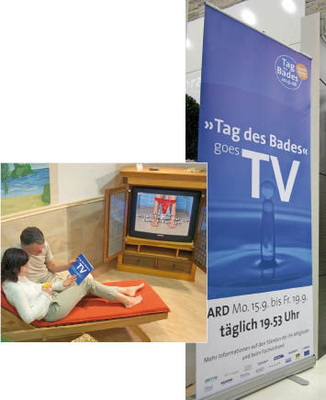 TV-Premiere: Mit dem vom 15. bis 19.9. 2008 jeweils vor der ARD-Tagesschau ausgestrahlten TV-Spot erreicht die ­Branche laut VDS knapp 10 % der über 41 Mio. Bundesbürger, die in den eigenen vier Wänden leben