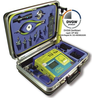 Geräte zur Ermittlung von Leckmengen sollten geprüft sein und das DVGW-Zertifizierungszeichen tragen - © System Rau
