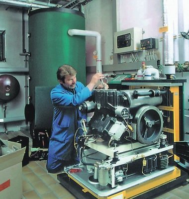 Blockheizkraftwerke benötigen bei einer Nennleistung von mehr als 35 kW einen eigenen Aufstellungsraum