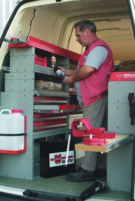 Die Orsy-Mobil-Produktreihe von Würth bietet ein umfangreiches Programm im Bereich der Fahrzeugeinrichtung