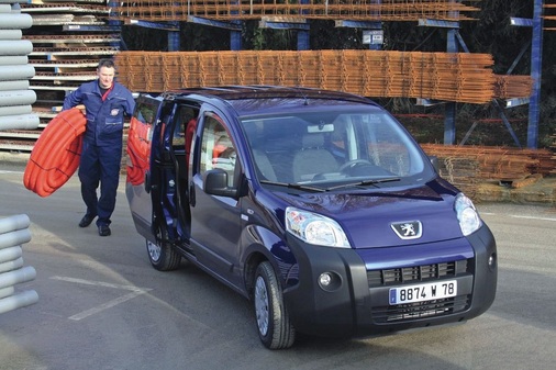 Für die kleine Service-Tour konzipiert: Der Peugeot Bipper ist ein Vertreter der neuen Mikro-Vans, die mit 2,5 m³ im Frachtraum vielfältige Aufgaben in der City übernehmen können