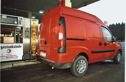 Fiat Doblò mit Erdgas: Solche Motoren mit vergleichsweise geringen Emissionen werden auch für Opel Combo bzw. VW Caddy angeboten