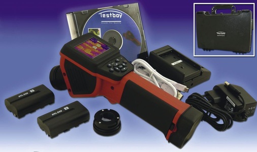 Alles inklusive: Zum Standard-Zubehör gehören ein oder zwei Akkus, ein Ladegerät, ein ­Schnittstellenkabel, Auswertungssoftware und ein Koffer