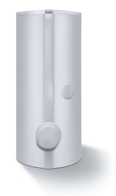 Für die Kombination einer Solaranlage mit einer Luft- oder Erdwärmepumpe wurde der bivalente Solar-Trinkwasserspeicher SW ausgelegt, den es mit 400 l und 500 l Inhalt gibt