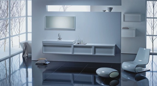 Badmöbel mit Kassettenoptik: die Linie Uomo von Burgbad