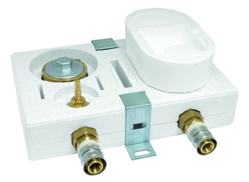 Quickturn UP-Montageblock „Duo“ mit Systemanschlüssen