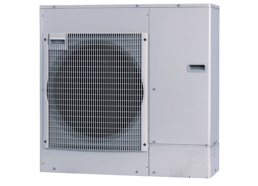 Bei der modulierenden Luft/Wasser-Wärmepumpe ThermiAir von MHG (3,5 bis 10,2 kW) ist der Kompressor im Außenteil integriert