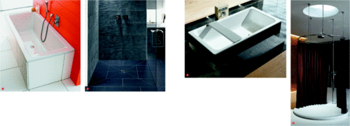 1 Intelligent: Die neuen Mittelablauf-Badewannen Washpoint Duo von Ideal Standard2 Die flachste Poresta BF von Illbruck mit waagerechtem Ablauf – 70 mm Gesamteinbauhöhe bei DN 503 Floaten leicht gemacht: Bassino von Kaldewei soll für Entspannung im privaten Spa sorgen4 Die kreisrunde Duschwanne Piatto mit passendem Duschvorhang mit Magnetrand