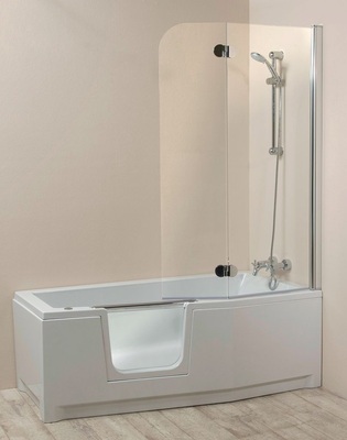 Duo Compact von ­Saniku: Duschen und Baden auf kleinstem Raum mit ­bequemem Zugang