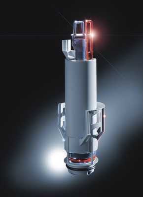 Das neue Tece-Ablaufventil ermöglicht trotz eingestellter 4,5-l-Vollspülung eine Teilspülung mit 3 l