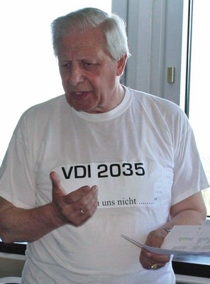 Hemd näher als der Rock — entsprechend platzierte Rolf Richter seine Kernbotschaft zur VDI 2035: „Wir lassen uns nicht...“