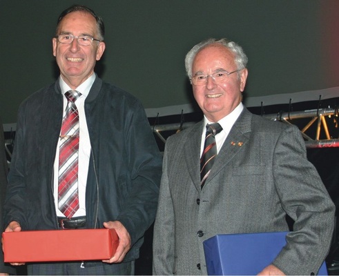 Udo Proske (l.) und Herbert Honeck gingen nach vielen Jahren der ehrenamtlichen Arbeit in den wohlverdienten Ruhestand