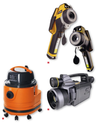 1 Die neuen Fein Dustex Staubsauger sind für lang dauernde Einsätze in Handwerk und Industrie ausgelegt2 Die b40 und die b60 ermöglichen Wärmedämmungs- und Taupunktkontrolle und das Auffinden von Rohrbrüchen3 Hohe Bildqualität und genaue Temperaturmessung machen die B660 nach Angaben von Flir zum Werkzeug des Energieberaters