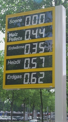 Photovoltaik-Kunden kommen nicht (mehr) von selbst: Marketing und Werbung sind wichtige Instrumente der Kundenansprache, wie Mailings, Verbrauchermessen und Vortragsveranstaltungen etc. Auch auffällige Exponate im Außenbereich des Betriebs, wie die Duschfigur oder das Brennstoff-Tankschild zum Preisvergleich, wecken Neugier und provozieren Fragen bei potenziellen Kunden.