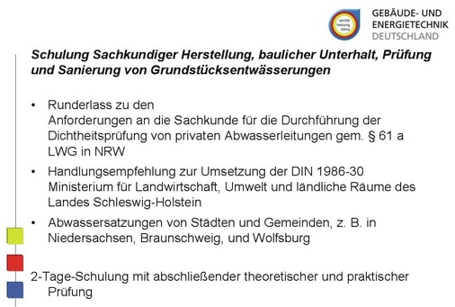 Drei Entwicklungen haben dazu geführt, dass die passende Entwässerungs-Schulung für die Fachbetriebe bereit steht.