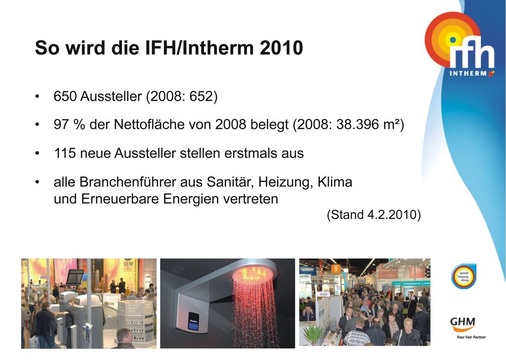 115 neue Aussteller, davon viele aus dem Bereich der regenerativen Energien, werden in Nürnberg ausstellen.