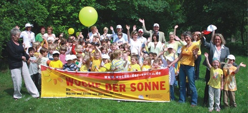 Sonnenkinder vom Kindergarten „Auf der Weide“ in Marburg.