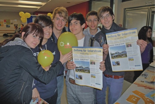 Auch bei den Schülern des Jakob-Fugger-Gymnasiums in Augsburg hat die Woche der Sonne das Interesse geweckt.