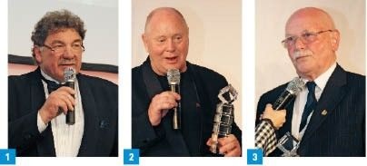 1 Lenkt die Geschicke des ­Verbandes: Landesinnungsmeister Wolfgang Bumke.2 Wilfried Frohberg wurde mit dem Gründerpreis aus­gezeichnet.3 Rolf Bär erhielt den Ehrenamtpreis.