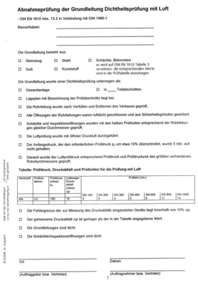 Über die Ausführung und das Ergebnis der Überprüfung muss Protokoll geführt werden.