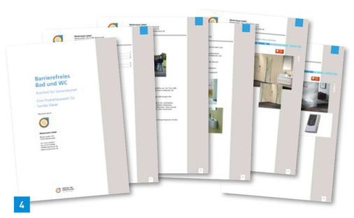 4 Letzter Schritt der Recherche — Der Farbdrucker am PC-Arbeitsplatz exportiert den individuellen Katalog.
