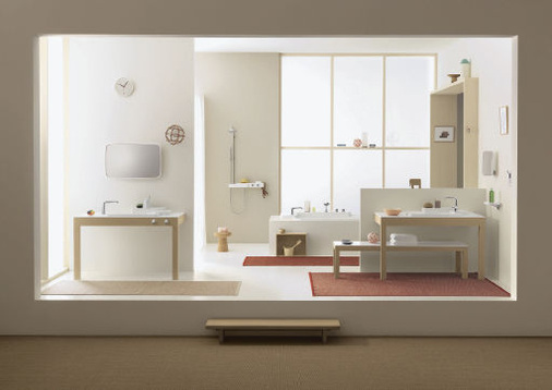 Individualität wurde bei der Axor-Bouroullec-Kollektion groß geschrieben. Mit einer Art Baukastensystem kann das Bad auf Familie, Freunde, Gäste zugeschnitten werden.