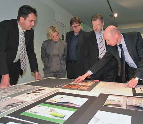 Die Jury hatte die Qual der Wahl: (v. r.) Andreas Dornbracht, Franz Kook, Frank A. Reinhardt, Nicola Stammer und Thomas Dulas