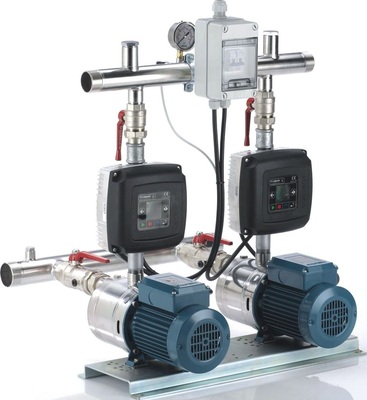 Das Steuergerät ­Easymat kann zur Konstantdruckregelung bei Wasserversorgungsanlagen mit bis zu zwei Pumpen eingesetzt werden.