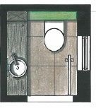 Erst die Ansichten zeigen, wie detailliert auf Fliesenraster und Objekt-Bezüge geachtet wurde.