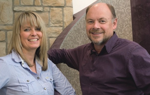 Erfolgreiche Badprofis: Ausstellungsleiterin Gerti Strobel und Firmenchef Uli Prestle