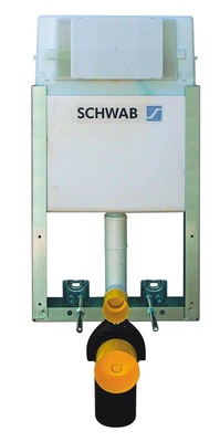 Bei der Vorwand­installation im Nassbau werden die Montageelemente an einer gemauerten oder betonierten Wand angebracht und nach der Installation der Trink- und Abwasserleitung nass ein- und ausgemauert.